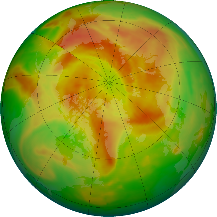 Arctic ozone map for 29 April 2014